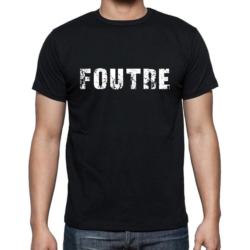 Foutre, t-Shirt pour Homme, en Coton, col Rond, Noir