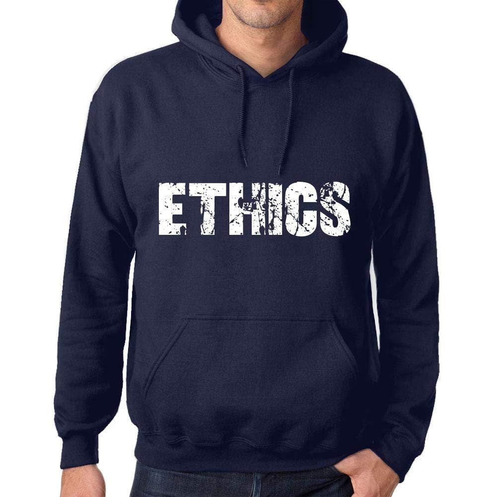 Ultrabasic Homme Femme Unisex Sweat à Capuche Hoodie Popular Words Ethics French Marine