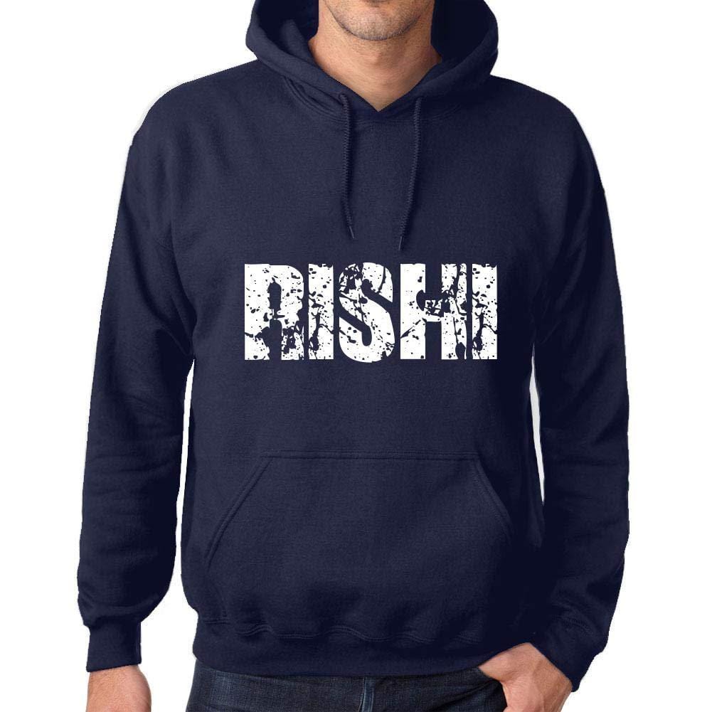 Ultrabasic Homme Femme Unisex Sweat à Capuche Hoodie Popular Words Rishi French Marine