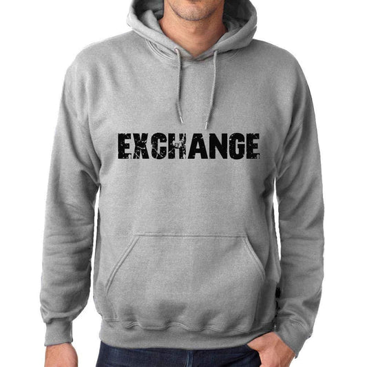 Ultrabasic Homme Femme Unisex Sweat à Capuche Hoodie Popular Words Exchange Gris Chiné