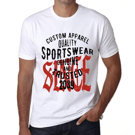 Ultrabasic - Homme T-Shirt Graphique Sportswear Depuis 2039 Blanc