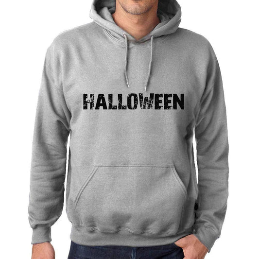 Ultrabasic Homme Femme Unisex Sweat à Capuche Hoodie Popular Words Halloween Gris Chiné