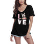 ULTRABASIC Women's Graphic T-Shirt Love Siberian Husky - Flower Shirt for Dog Lovers