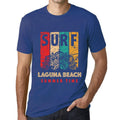 Men's Graphic T-Shirt Surf Summer Time LAGUNA BEACH Royal Blue
