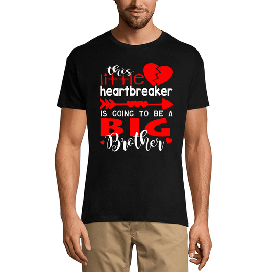 ULTRABASIC Men's Graphic T-Shirt This Little Heartbreaker Going To Be a Big Brother - Funny Humor Tee Shirt