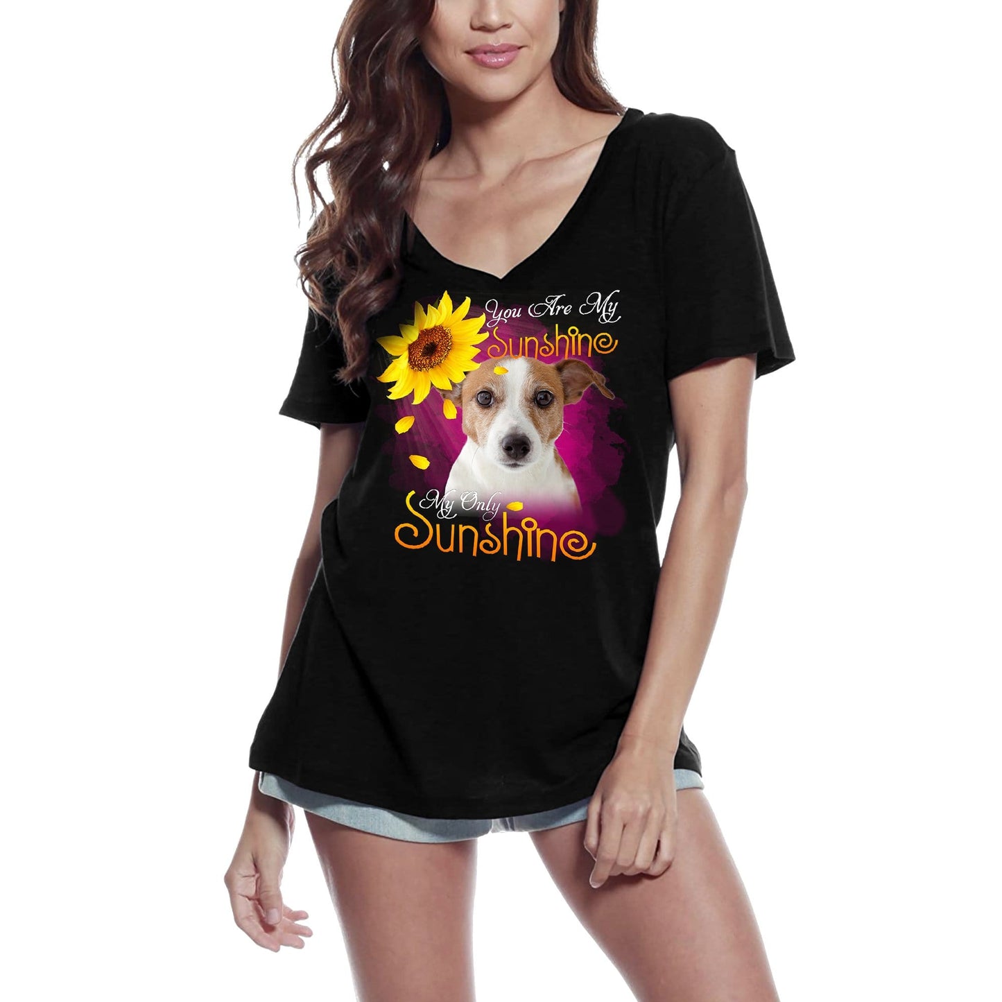 ULTRABASIC Women's V-Neck T-Shirt My Only Sunshine - Newfoundland