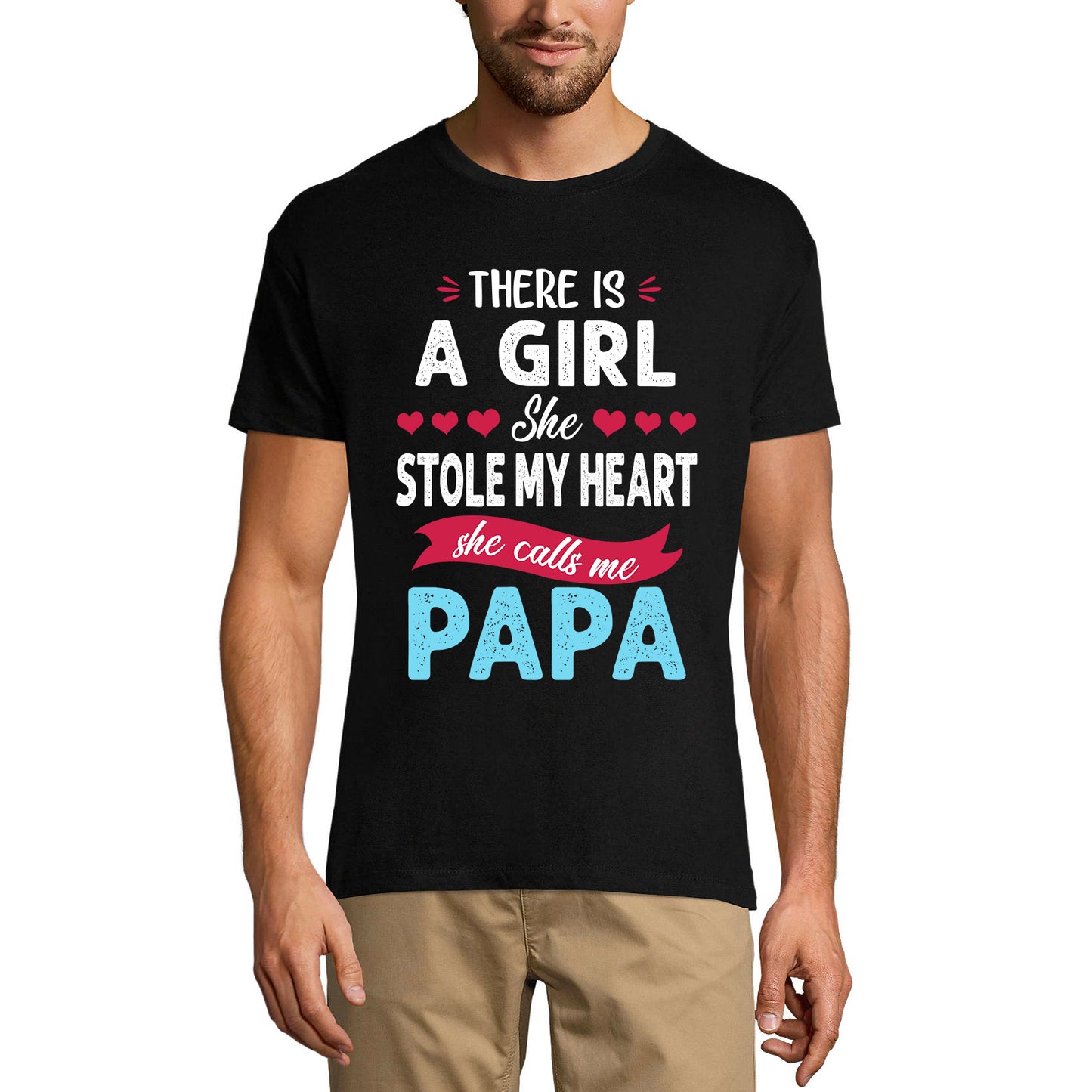 ULTRABASIC Men's Graphic T-Shirt She Stole My Heart - She Calls Me Papa - Daughter Love's Love