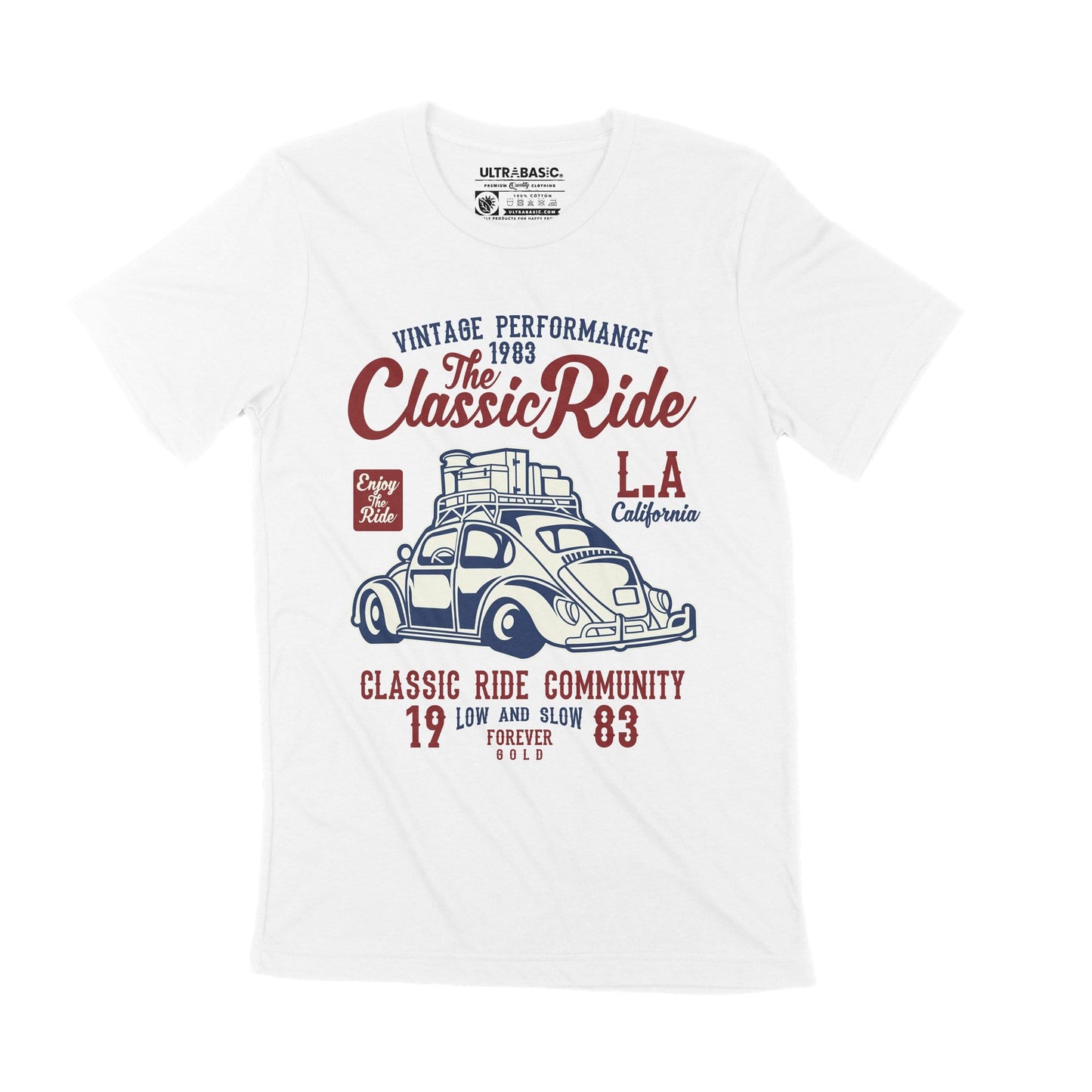 ULTRABASIC Men's Graphic T-Shirt Vintage Performance 1983 - The Classic Ride