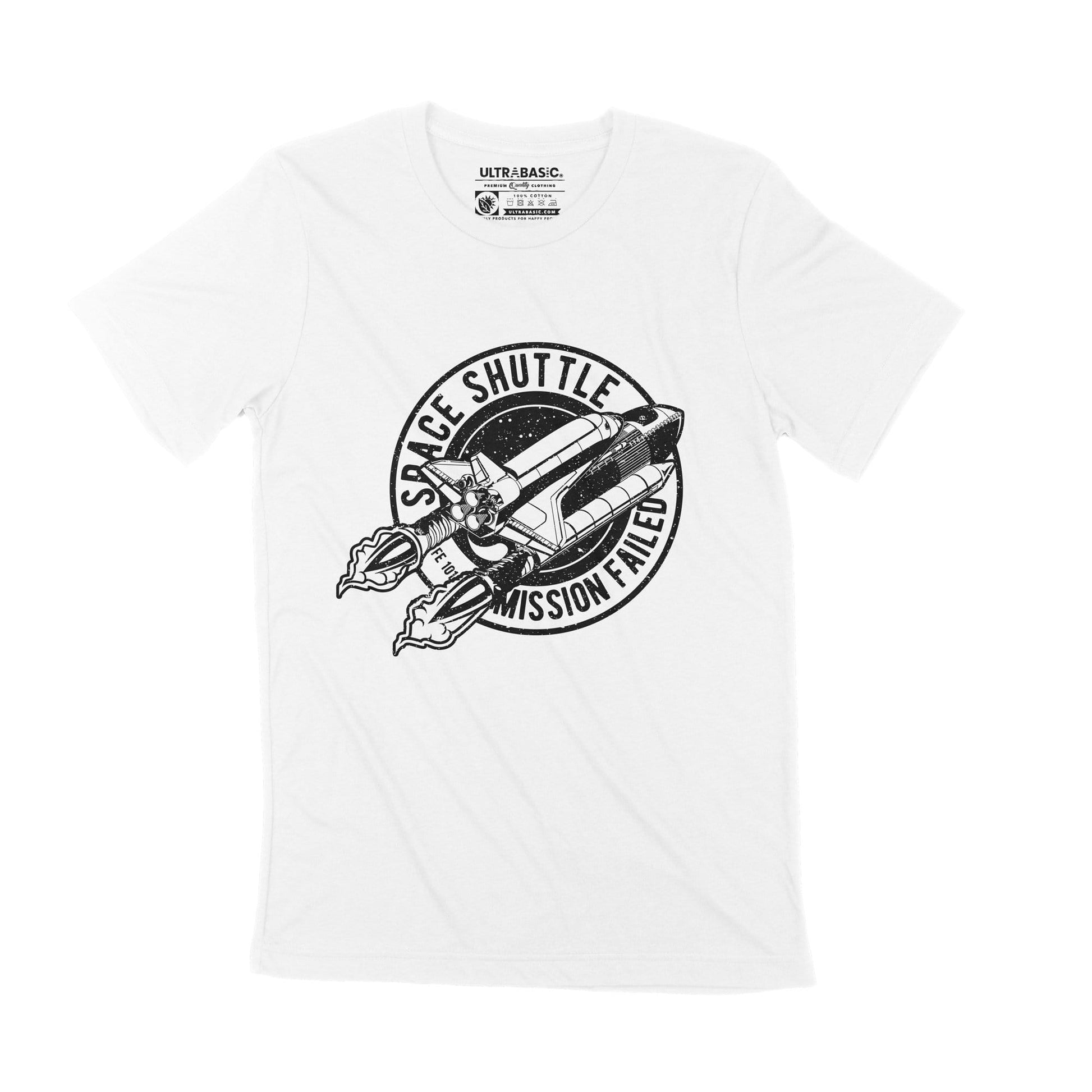 ULTRABASIC Men's T-Shirt Space Shuttle Mission Failed - Rocket Science Tee mission mars 2030 program exploration fly apparel mercandise letter clothes clothing womens christmas novelty unisex classic funny guys youth adult casual geek moon galaxy astronaut retro teens aerospace journey outfits engineer print teenager