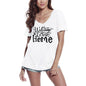 ULTRABASIC Women's V Neck T-Shirt Welcome To Our Home - Vintage Shirt