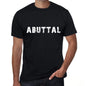 Abuttal Mens Vintage T Shirt Black Birthday Gift 00555 - Black / Xs - Casual