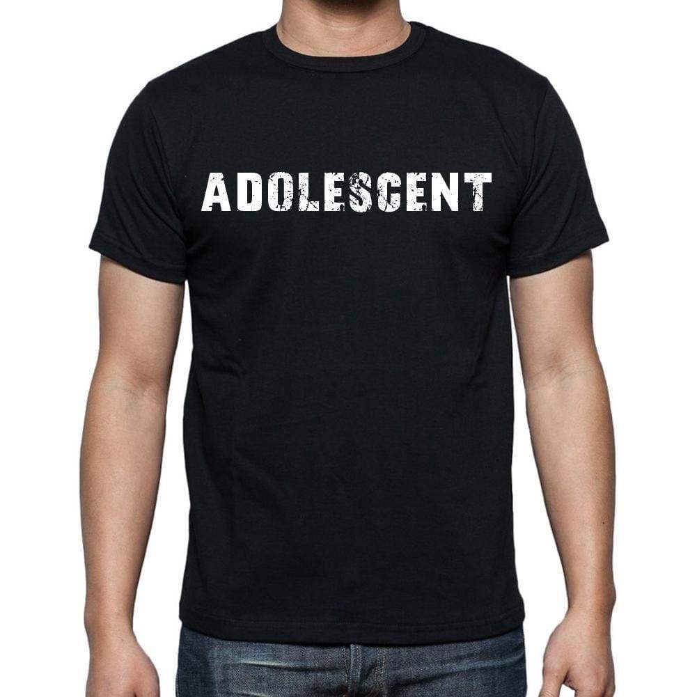 Adolescent White Letters Mens Short Sleeve Round Neck T-Shirt 00007
