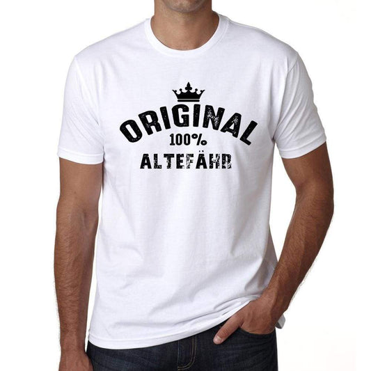 Altefähr 100% German City White Mens Short Sleeve Round Neck T-Shirt 00001 - Casual