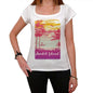 Ambil Island Escape To Paradise Womens Short Sleeve Round Neck T-Shirt 00280 - White / Xs - Casual