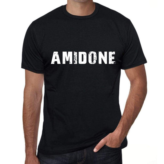 Amidone Mens Vintage T Shirt Black Birthday Gift 00555 - Black / Xs - Casual