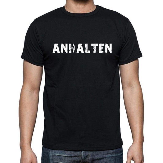 Anhalten Mens Short Sleeve Round Neck T-Shirt - Casual