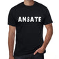 Ansate Mens Vintage T Shirt Black Birthday Gift 00554 - Black / Xs - Casual