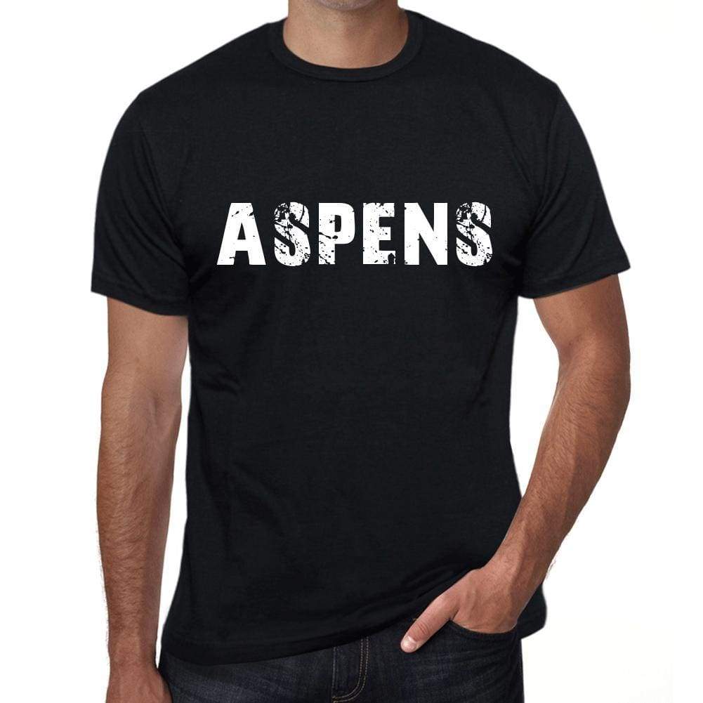 Aspens Mens Vintage T Shirt Black Birthday Gift 00554 - Black / Xs - Casual