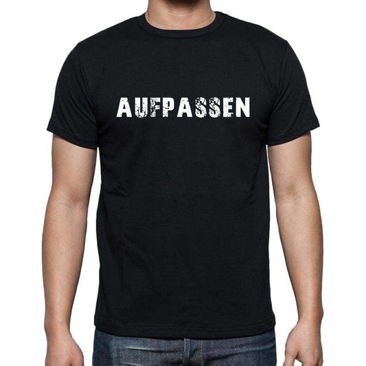 Aufpassen Mens Short Sleeve Round Neck T-Shirt - Casual