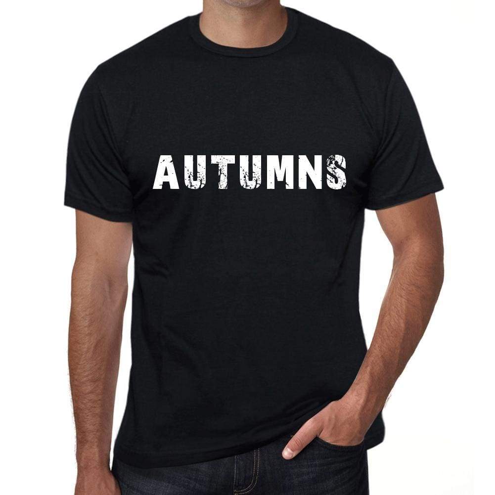 Autumns Mens Vintage T Shirt Black Birthday Gift 00555 - Black / Xs - Casual