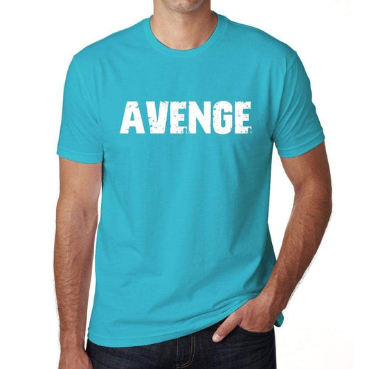 Avenge Mens Short Sleeve Round Neck T-Shirt - Blue / S - Casual