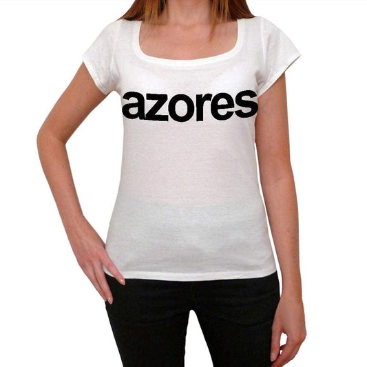 Azores Tourist Attraction Womens Short Sleeve Scoop Neck Tee 00072