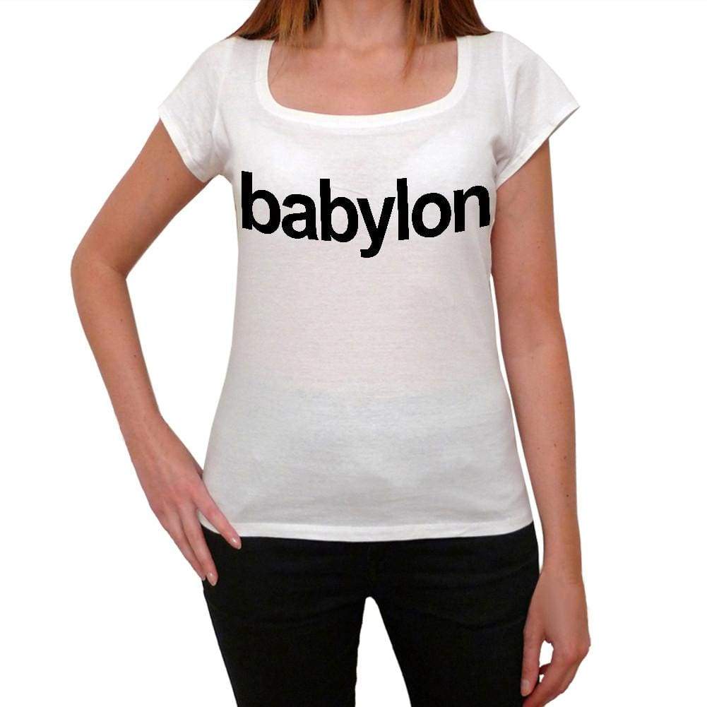 Babylon Tourist Attraction Womens Short Sleeve Scoop Neck Tee 00072