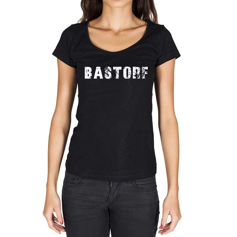 Bastorf German Cities Black Womens Short Sleeve Round Neck T-Shirt 00002 - Casual