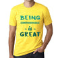 Being Companionable Is Great Mens T-Shirt Yellow Birthday Gift 00378 - Yellow / Xs - Casual