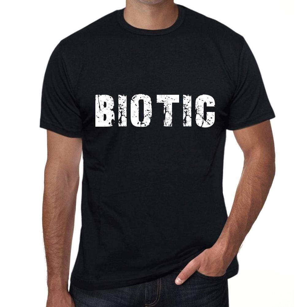 Biotic Mens Vintage T Shirt Black Birthday Gift 00554 - Black / Xs - Casual