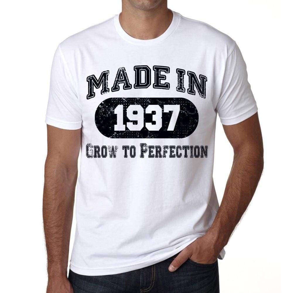 Birthday Gift Made 1937 T-Shirt Gift T Shirt Mens Tee - S / White - T-Shirt