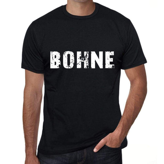 Bohne Mens T Shirt Black Birthday Gift 00548 - Black / Xs - Casual