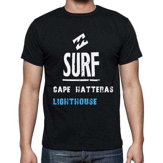 Cape Hatteras Lighthouse Surf Surfing T-Shirt Mens Short Sleeve Round Neck T-Shirt - Casual