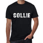 Collie Mens Vintage T Shirt Black Birthday Gift 00554 - Black / Xs - Casual