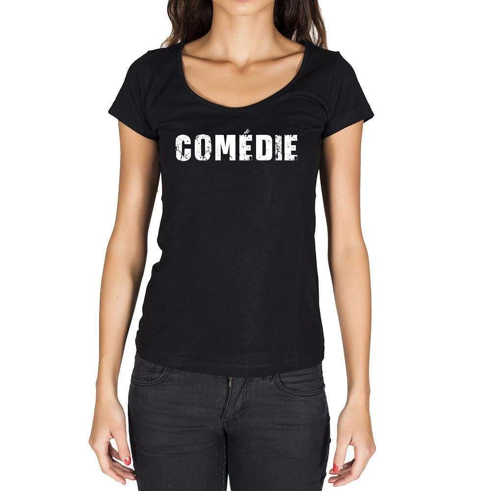 Comédie French Dictionary Womens Short Sleeve Round Neck T-Shirt 00010 - Casual