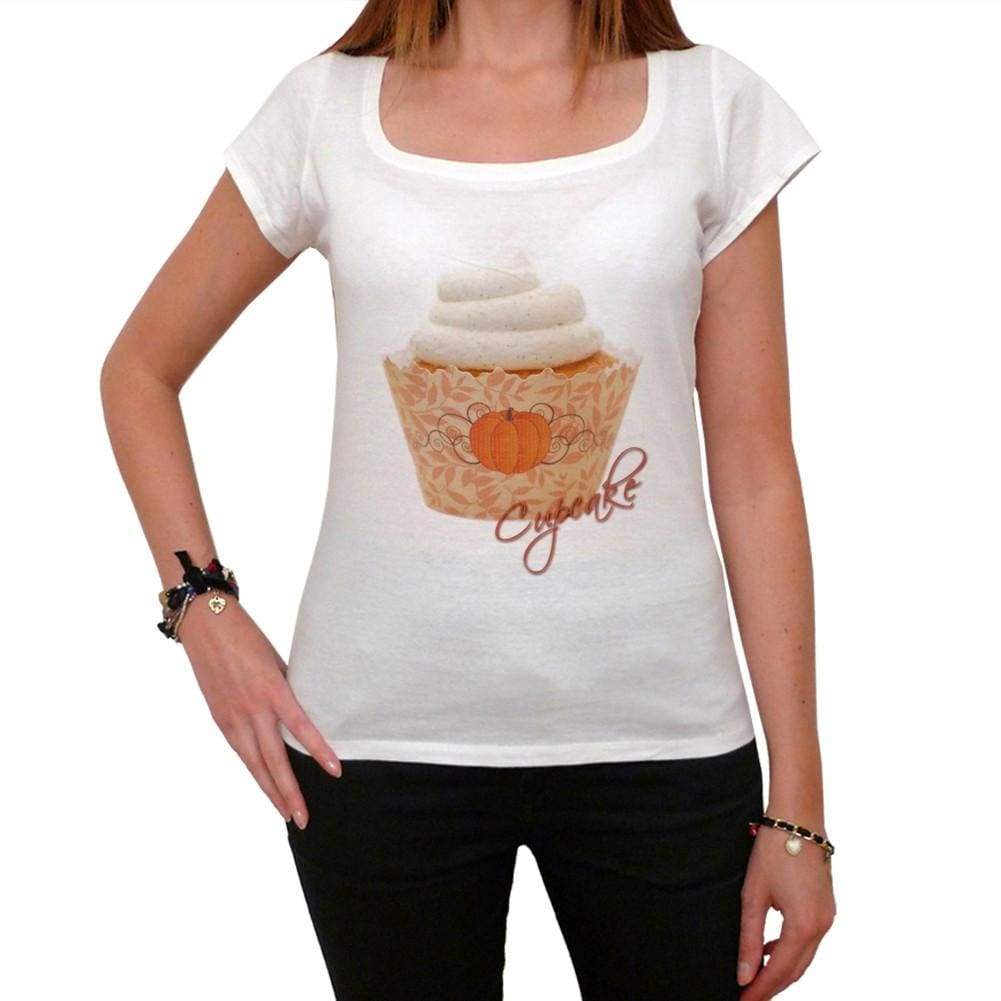 Cupcake Fall Pumpkin Patch Womens Short Sleeve Scoop Neck Tee 00152