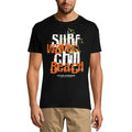 ULTRABASIC Men's Novelty T-Shirt Surf Waves Chill Beach Tee Shirt