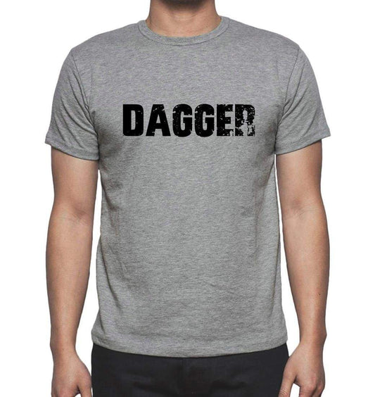 Dagger Grey Mens Short Sleeve Round Neck T-Shirt 00018 - Grey / S - Casual