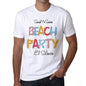 El Silencio, Beach Party, White, <span>Men's</span> <span><span>Short Sleeve</span></span> <span>Round Neck</span> T-shirt 00279 - ULTRABASIC