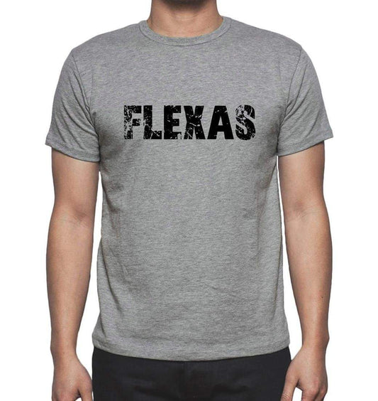 Flexas Grey Mens Short Sleeve Round Neck T-Shirt 00018 - Grey / S - Casual