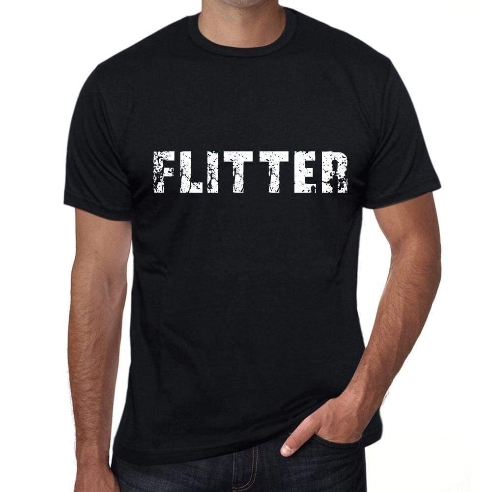 flitter Mens Vintage T shirt Black Birthday Gift 00555 - Ultrabasic