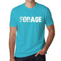 Forage Mens Short Sleeve Round Neck T-Shirt 00020 - Blue / S - Casual