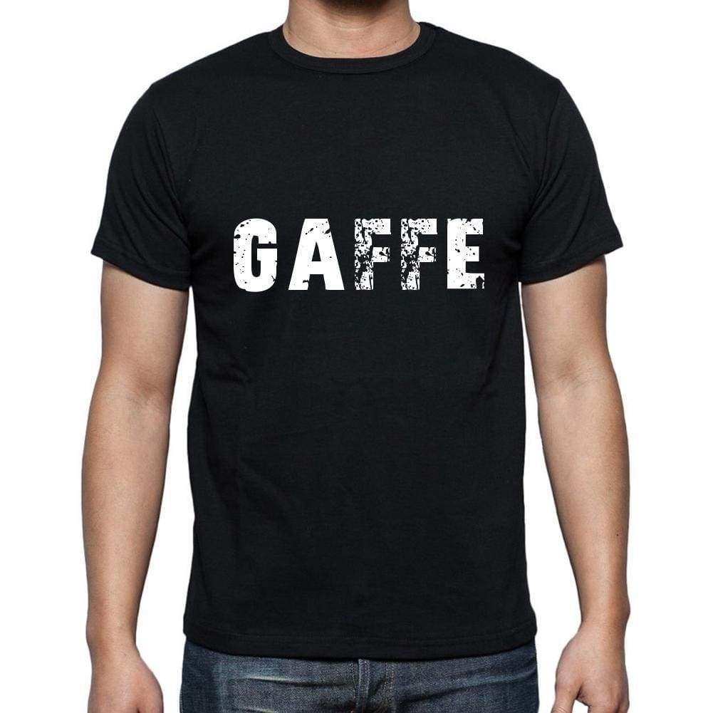 Gaffe Mens Short Sleeve Round Neck T-Shirt 5 Letters Black Word 00006 - Casual