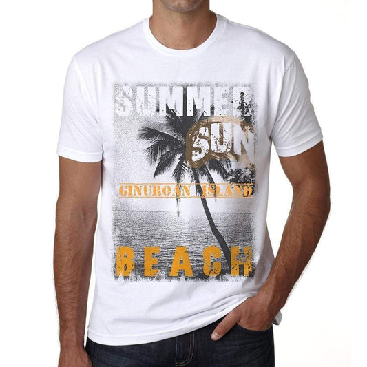 Ginuroan Island Mens Short Sleeve Round Neck T-Shirt - Casual