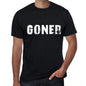 Goner Mens Retro T Shirt Black Birthday Gift 00553 - Black / Xs - Casual