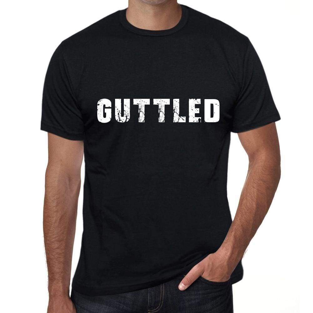 Guttled Mens Vintage T Shirt Black Birthday Gift 00555 - Black / Xs - Casual