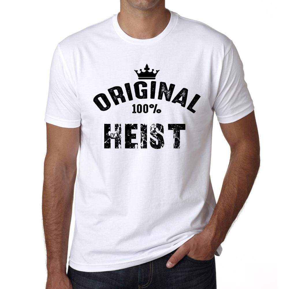 Heist 100% German City White Mens Short Sleeve Round Neck T-Shirt 00001 - Casual