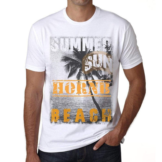 Hornb Mens Short Sleeve Round Neck T-Shirt - Casual