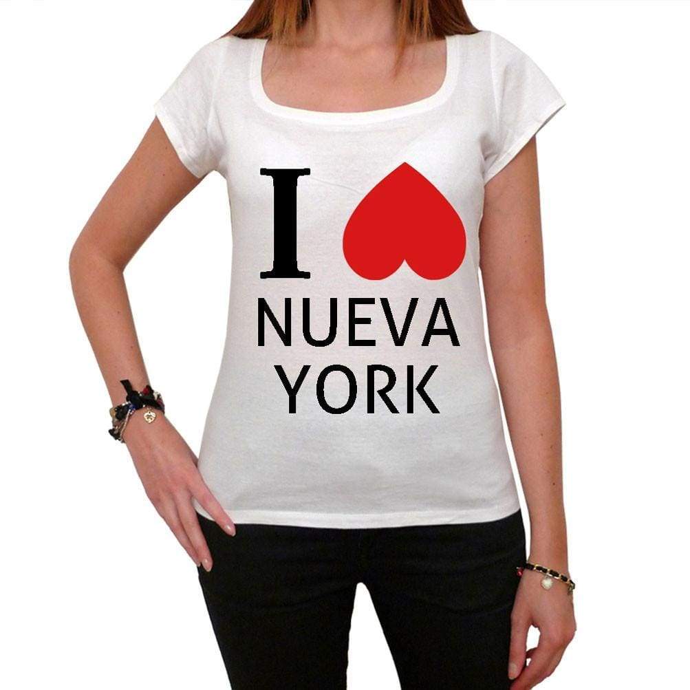 I Love Nueva York Nyc Gift Girl T-Shirt For Women Short Sleeve Cotton Tshirt Women T Shirt Gift - T-Shirt