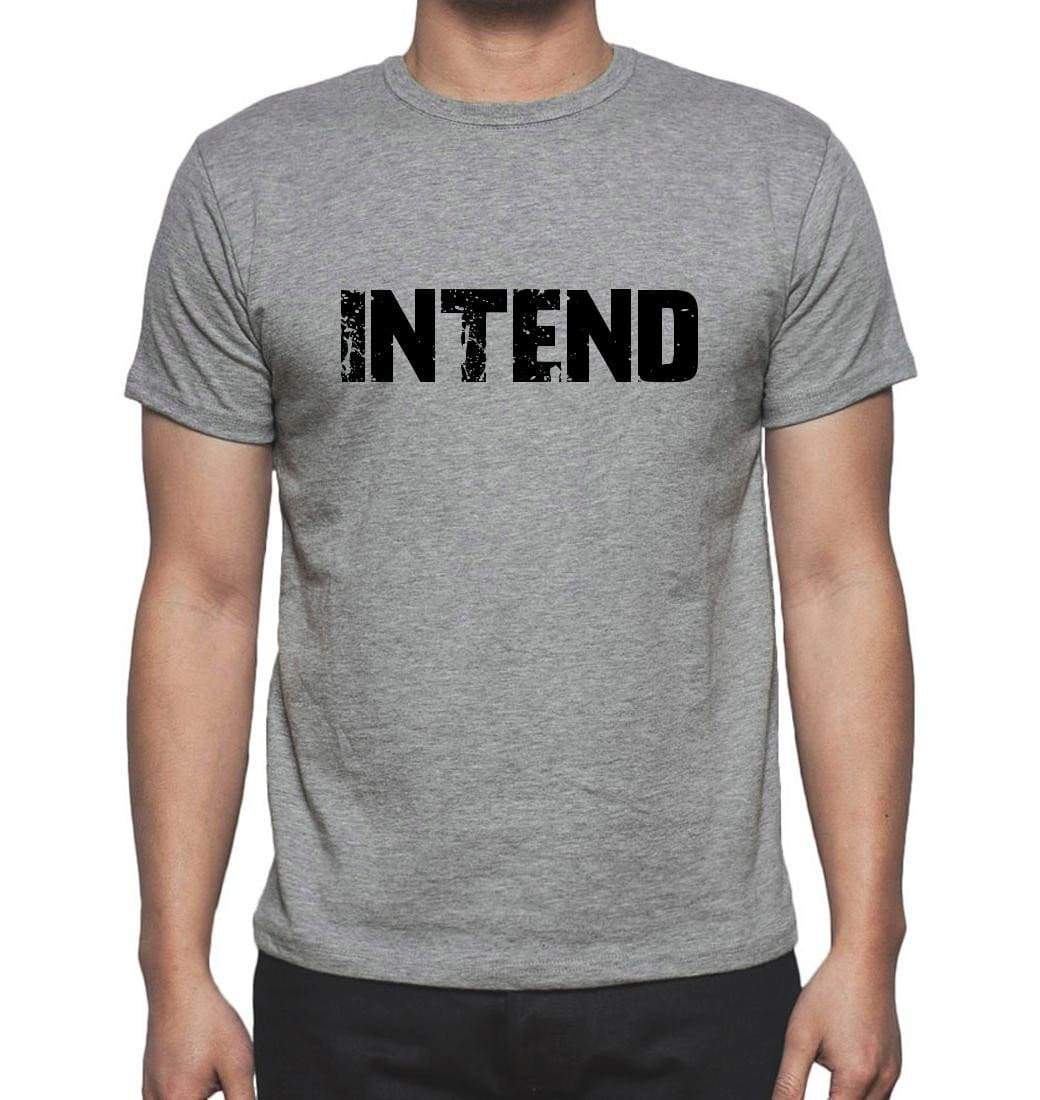 Intend Grey Mens Short Sleeve Round Neck T-Shirt 00018 - Grey / S - Casual